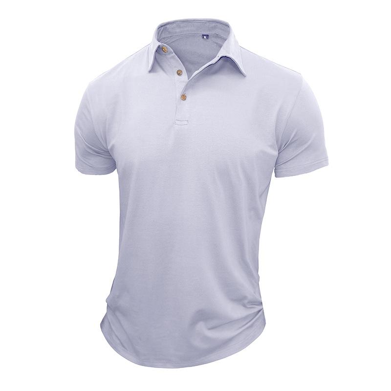 Men’s Short Sleeve Solid Polo Shirt