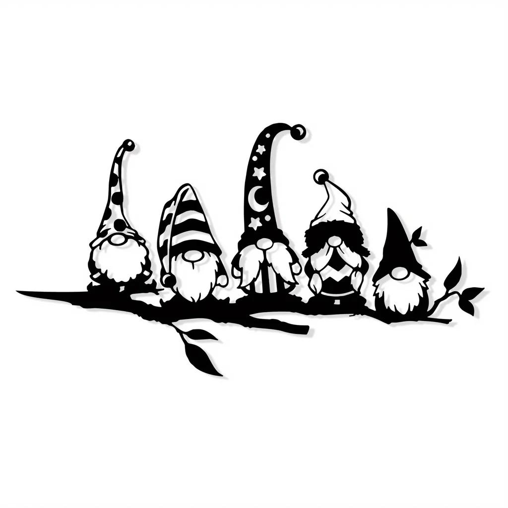 

Украсьте свой сад одним металлическим украшением в виде гриба-гнома для садовой вечеринки бежевый