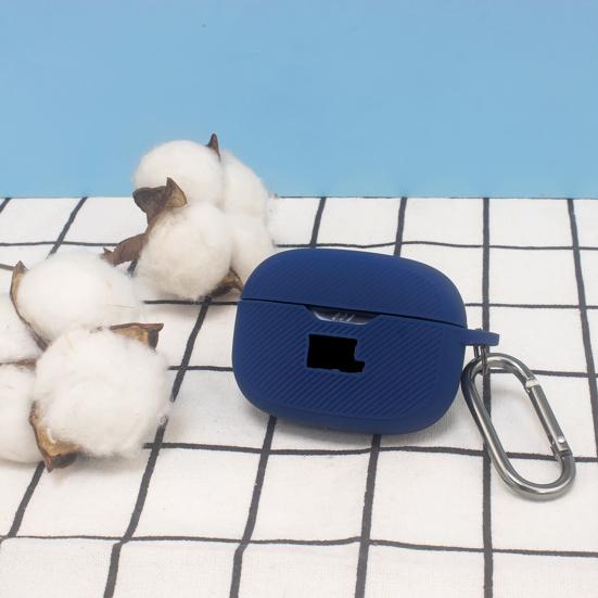 Pouzdro na sluchátka odolné proti nárazům se závěsným háčkem 360stupňový ochranný silikonový kryt sluchátek pro JBLVibe Beam