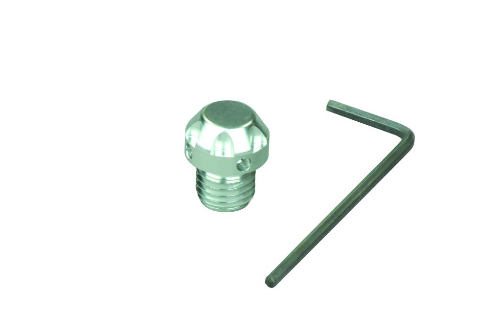 POSH FAITH Motorcycle Supplies Mirror Hole Cover Cap NASA Type Right screw/M10 серебряный