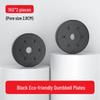Universal Rubber-Coated Weight Plates for Home Fitness & Weightlifting