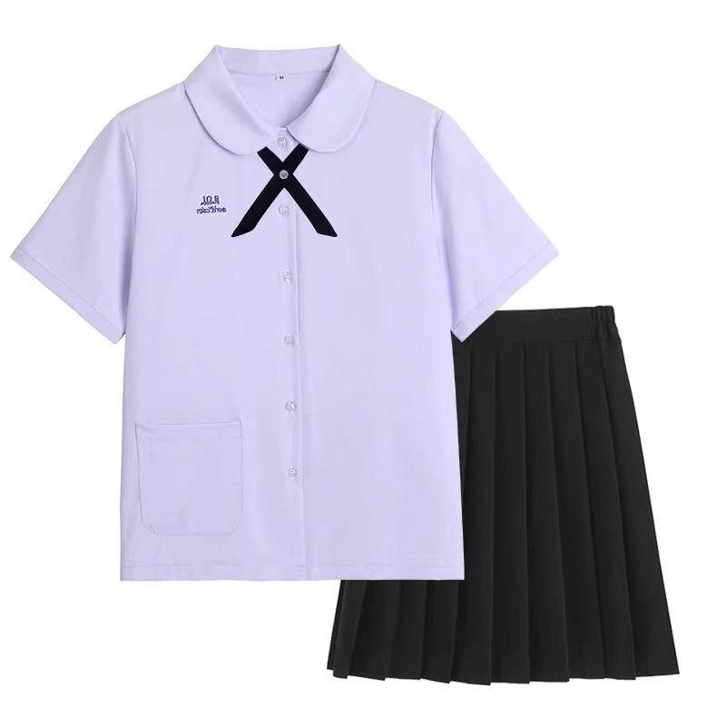 Thai Academy-Style Summer Graduation Uniform: Fashionable JK Skirt Set for Elementary Girls