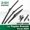 For Toyota Avensis Verso M20 2001-2009 2002 2003 Wiper Front&Rear Wiper Blades Windshield Windscreen Window Brushes 26"+16"+11