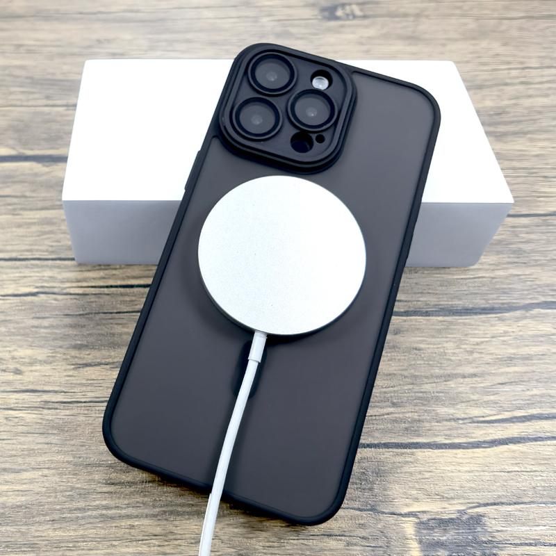 Luxury Matte Case For iPhone 16 15 14 13 12 11 Pro Max iPhone15 iPhone14 iPhone13 For Magsafe Magnetic Anti-Fingerprint Covers