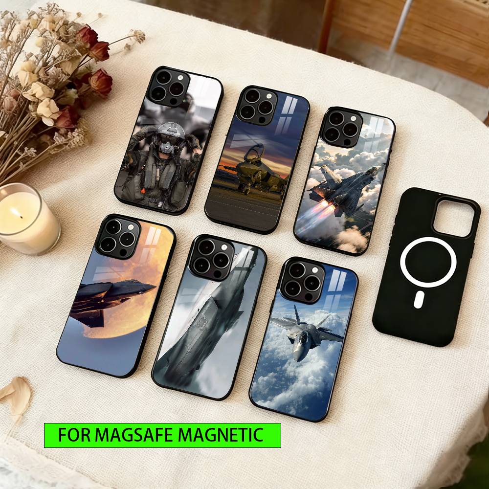 Fighter jets take off Phone Case For iPhone17,16,15,14,13,12,11 Plus,Pro Magnetic For Magsafe Wireless Charging