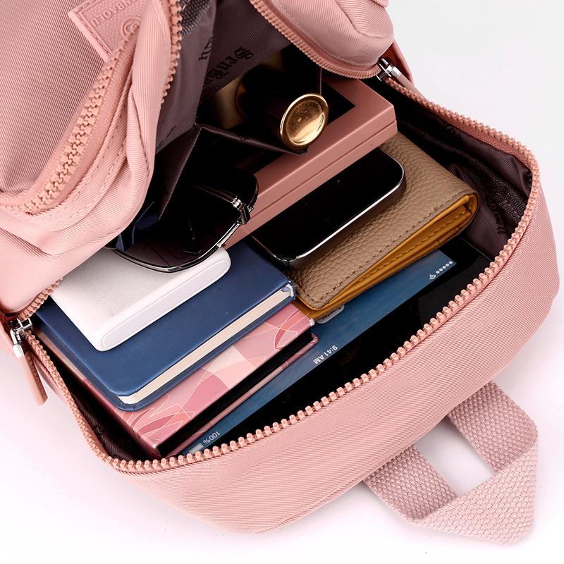 Lightweight Nylon  Student Schoolbag Women's Travel Small Backpack