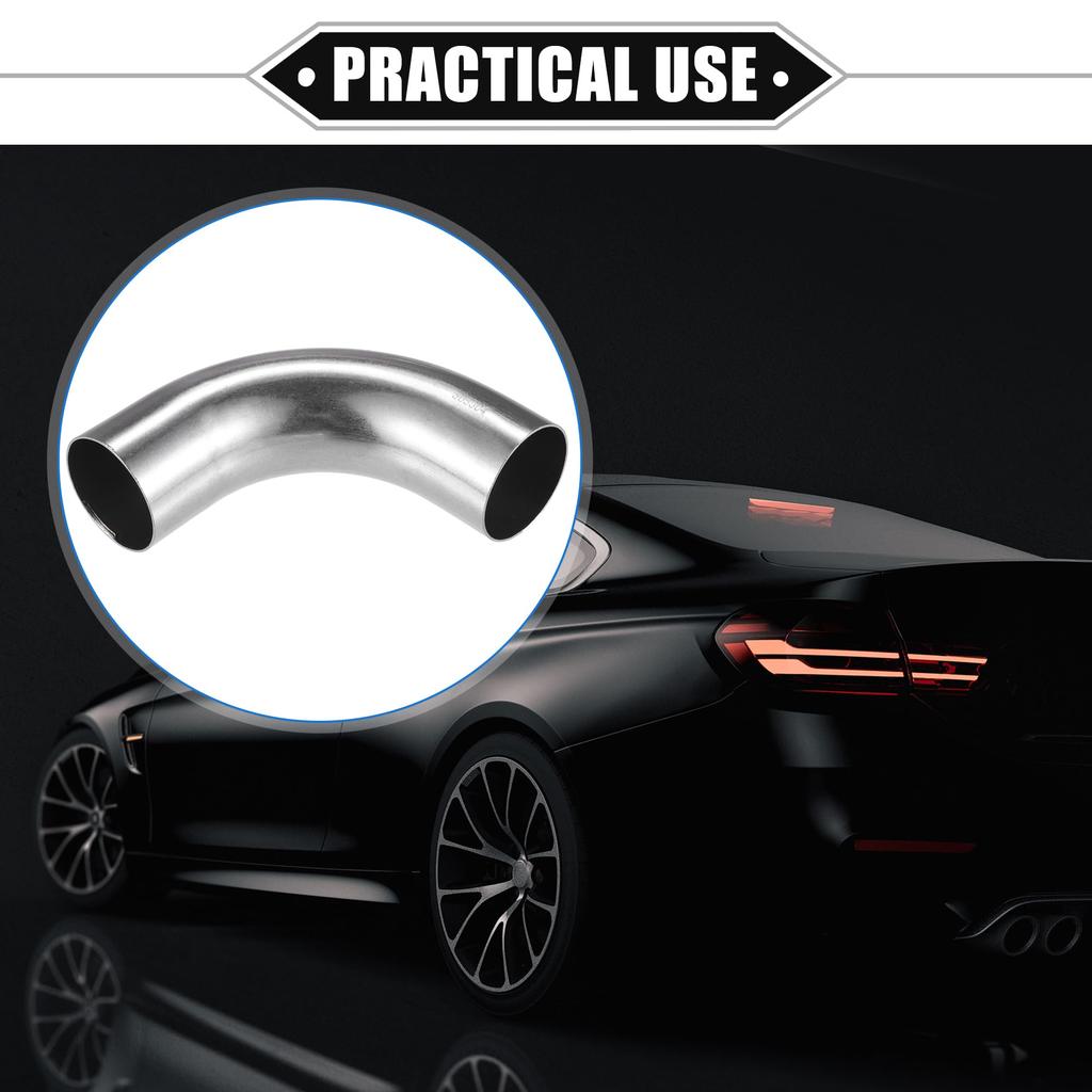 A ABSOPRO Bend Elbow Pipe Tube DIY Exhaust Tracheal Intercooler Intake Tube for Car
