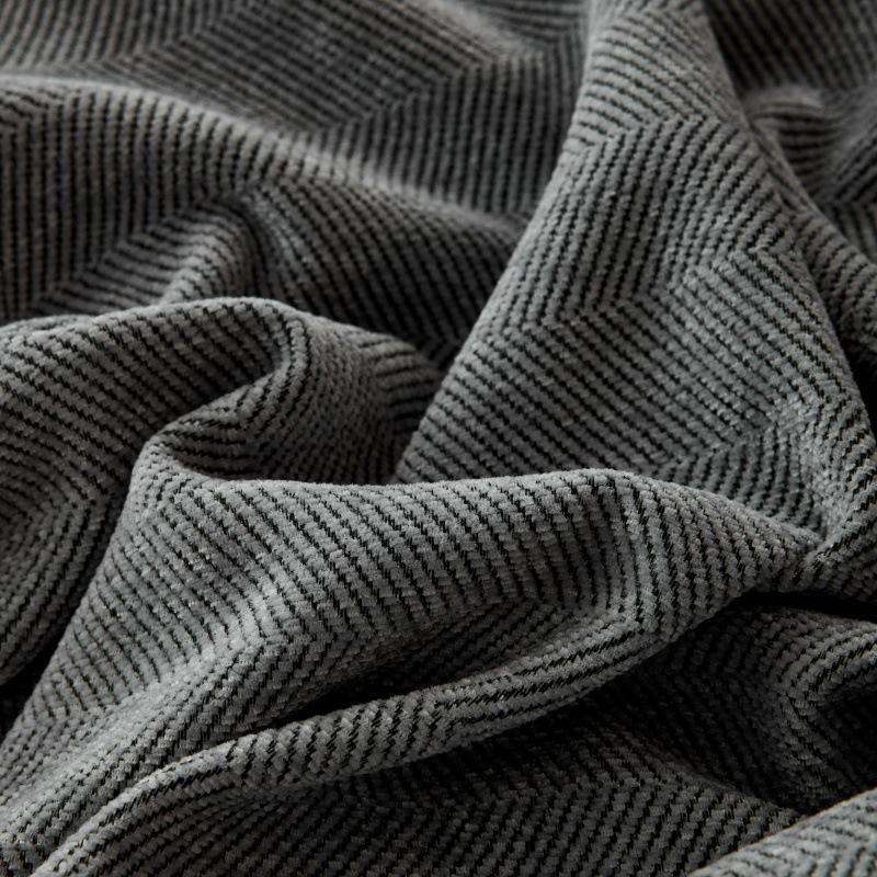 Chenille Sofa Covers Soft Washable Couch Covers for Sofa Furniture Protector Herringbone Pattern Sofa Cover with Tassel