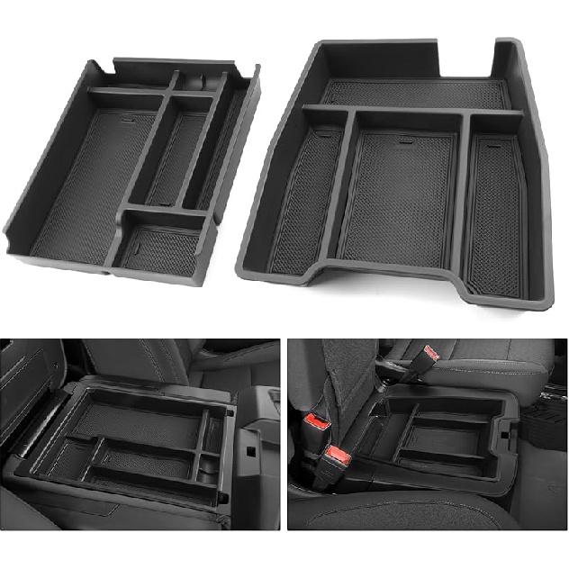 2025 Chevy Silverado Fold Down Center Console Organizer Tray for 2019-2025 Chevy Silverado 1500/ 2020-2025 Chevrolet Silverado 2500HD 3500HD