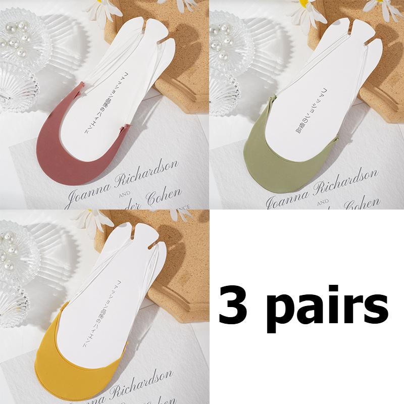 Women Ice Silk Invisible Cotton Sling Socks Shallow Mouth Non Slip Invisible Boat Socks No Show Half Socks Half Ship Socks with Slingback