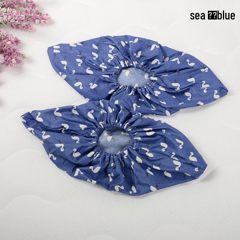 Reusable, Breathable Cotton Shoe Covers - Washable, Thickened, Wear & Stain Resistant, Dust-Proof; Ideal for Students, Computer Rooms, Unisex
