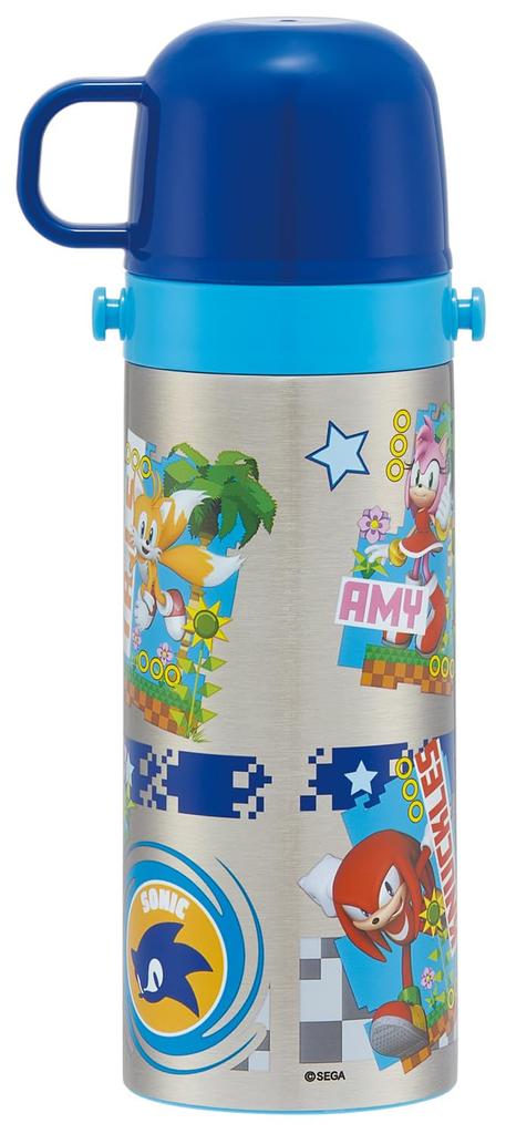 Skater Stainless Steel Water Bottle 2way Direct Drinking 470ml Cup Drinking 430ml Lightweight Sonic Thermal Insulated Waterbottle Sports Bottle Kids