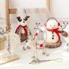 3pcs Decorative Wooden Bead String Pendant Round Christmas Tree Pendant  DIY