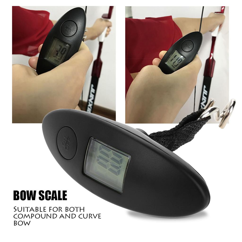 Archery Portable Digital Handheld Bow Hang Scale 88lbs Tool for Compound and Recurve Bow