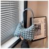 Women's bag new small fresh soft underarm pleated bag fashionable atmosphere simple shoulder bag