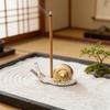 Lovely Mini Snail Incense Holder Metal Sandalwood Line Stick Incense Burners Small Desk Home Decor Ornaments