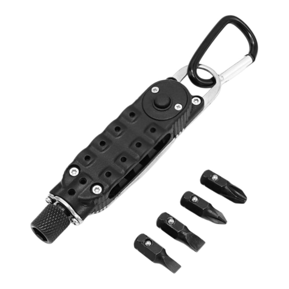 Wear-resistant Outdoor EDC Keychain Steel Material Portable Repair Tools Multi-purpose