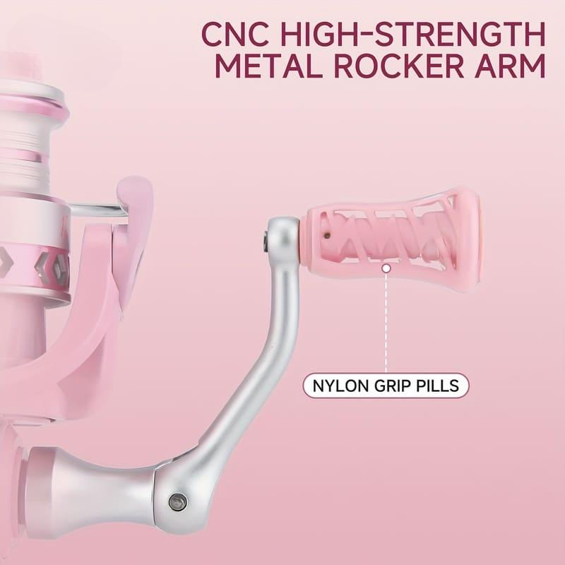 Macaron Color Spinning Fishing Reel  High Speed Gear Ratio Nylon Non-slip Grip Suitable for Freshwater Use Long-distance Casting Lure Micro-objects