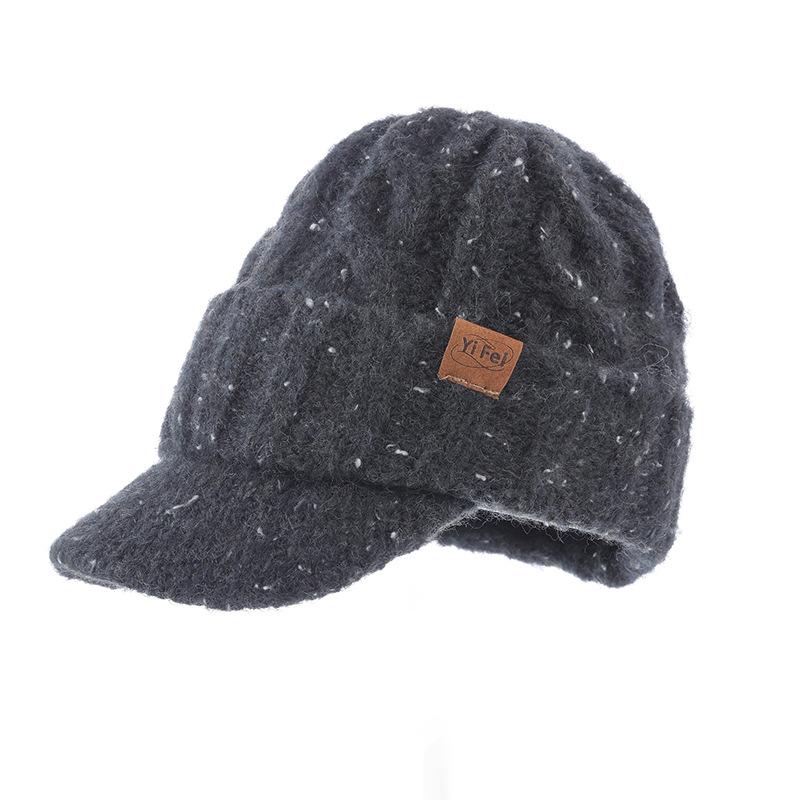 Sequined Cap Autumn and Winter Outdoor Leisure Thickened Thermal Ear Protection Hat Wool Hat