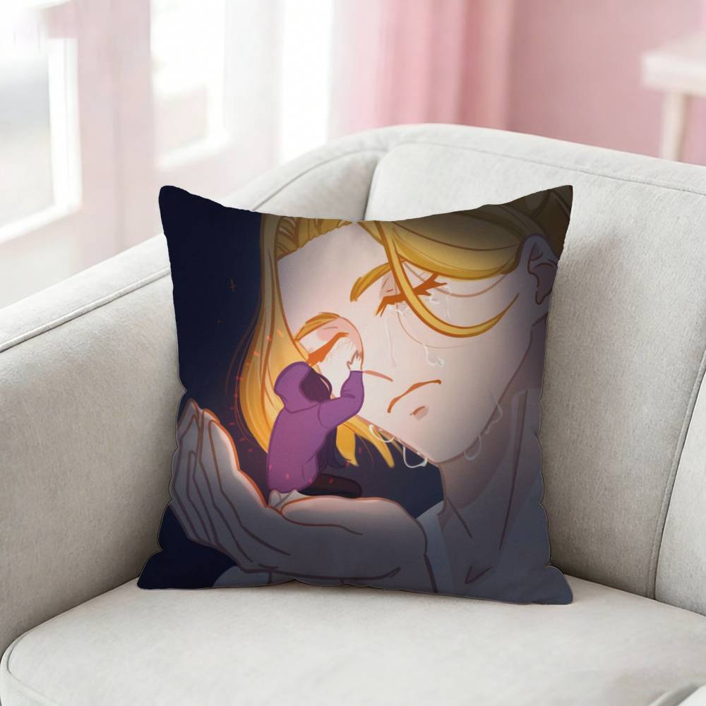 Fashion ZZenshu Anime Pillow Case for Sofa Living Room Home office Decor Protective Cover