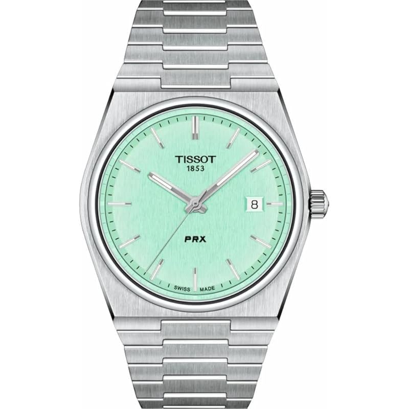 

[Tissot] watch TISSOT PRX bracelet T1374101109101 men s light green dial