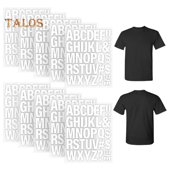 Litere de călcat Litere de transfer termic Vinil Alfabete DIY Patch-uri de călcat pentru tricouri Sport Imprimare slogan