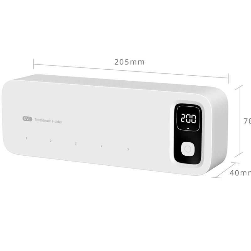 Toothbrush Sterilizer, UV Disinfection Box, Sterilization, Automatic Drying, Electric Bathroom Rack, Wall Hanging, No Punching