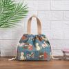 Japanese Lunch Box Bag Handheld Canvas Lunch Tote For Office And Picnics