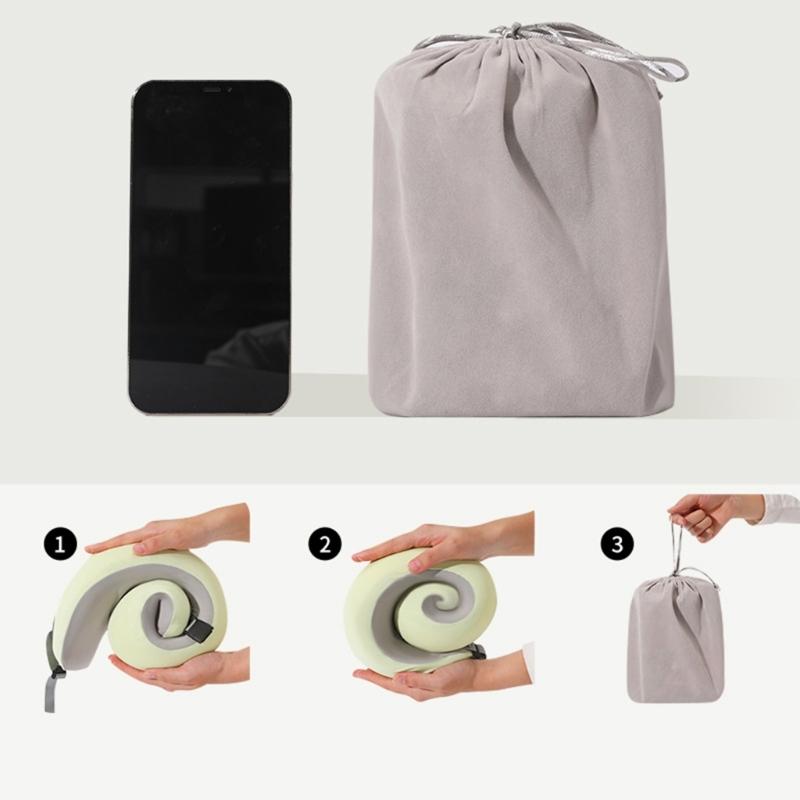 Memory Foam Travel Neck Pillow for Head and Neck Support Soft U Shape Cushions for Airplanes Car Home Office