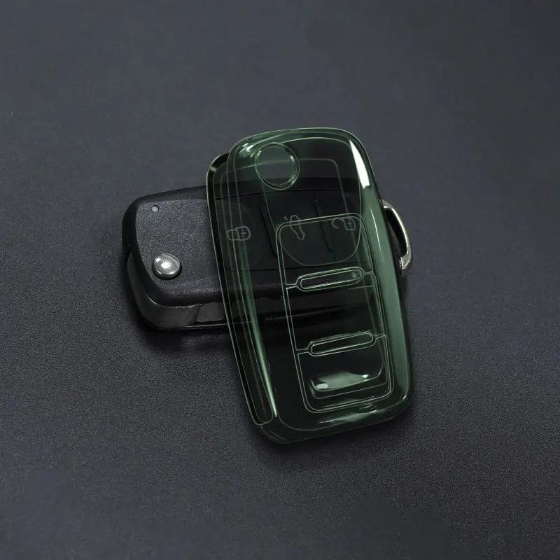 soft TPU Car Key Case for Skoda Yeti Superb Rapid Octavia for SEAT Leon Ibiza for VW VOLKSWAGEN Golf Jetta POLO remote cover set