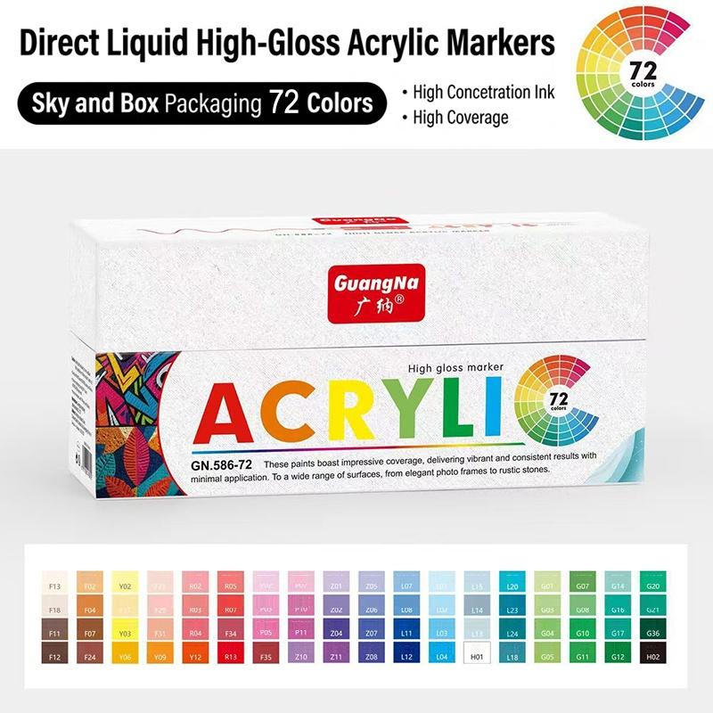 168/72/12 Colors High Gloss Acrylic Marker