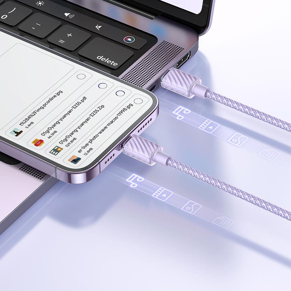 Cable For Iphone, Powerful, Superfast, Mcdodo, 36W, 1.2M, Purple