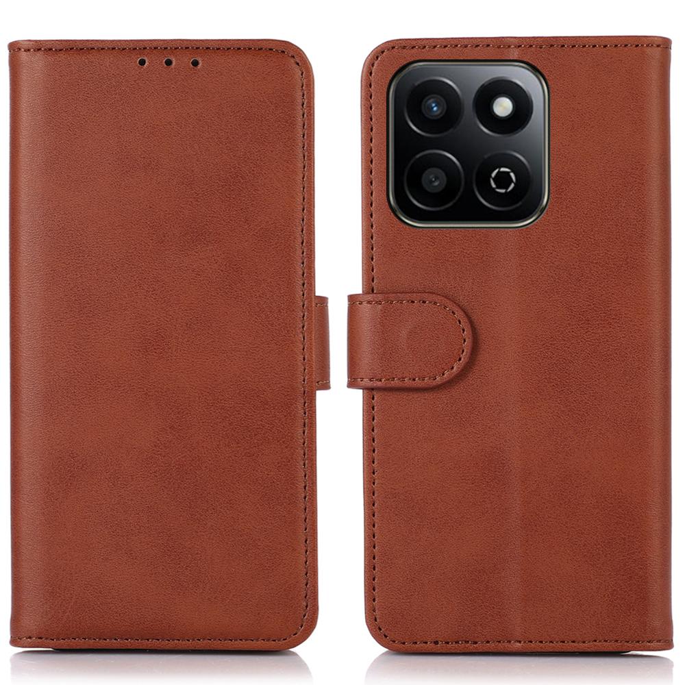 For Honor X7c 4G/200 Smart 5G/Play 60 Plus 5G Case Cowhide Texture Leather Wallet Phone Cover with Stand