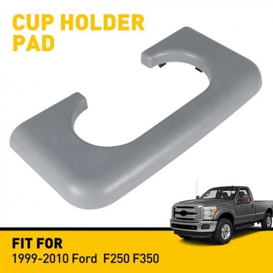 Fits 1999-2010 Ford F350 F250 F450 Center Gray Console Cup Holder Pad Waterproof