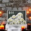Halloween Picture Frame 3D Printed Ghost Photo Frame Ornaments for Living Room Kids Room Bedroom Halloween Party Decor