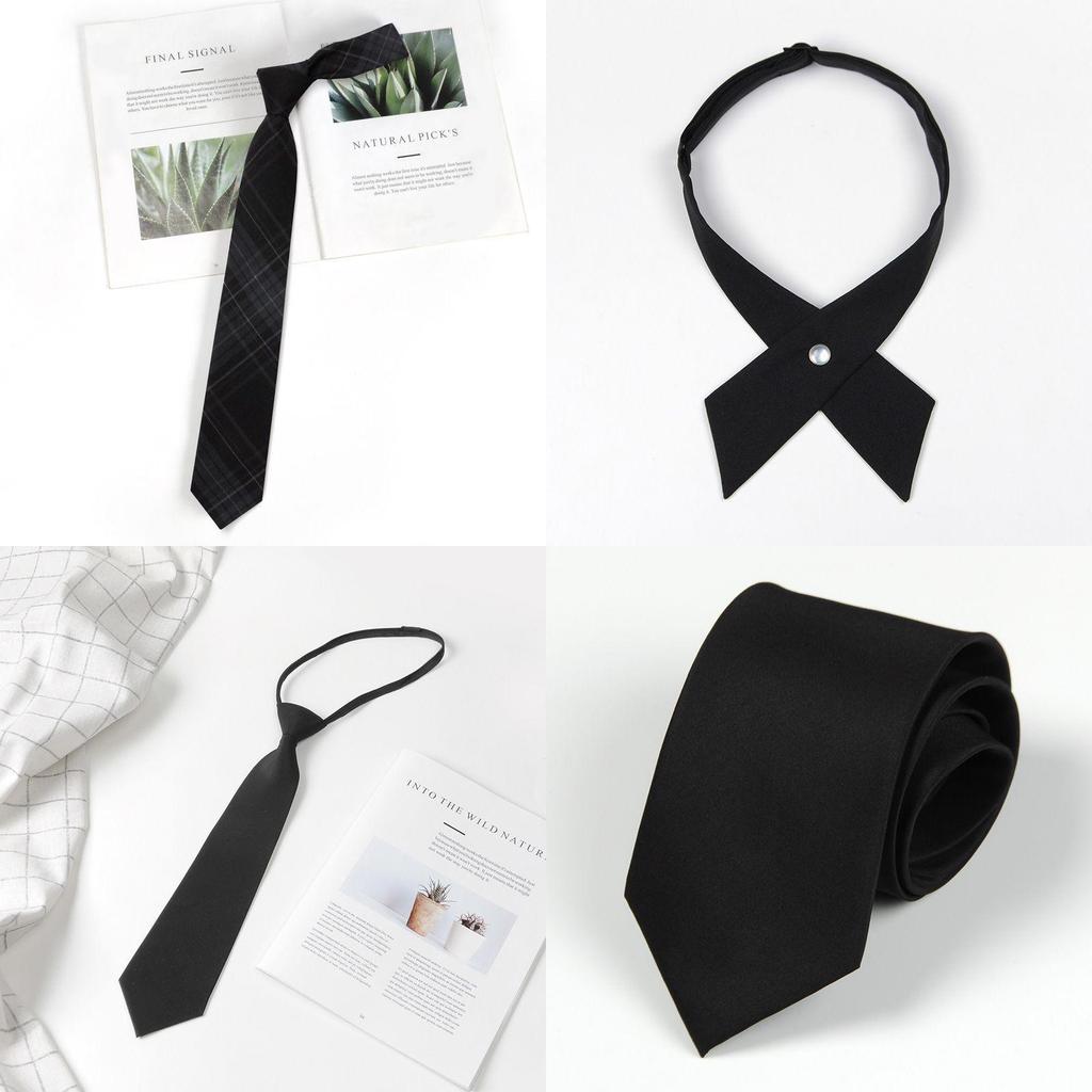 Kids Pattern Polyester Lazy Tie With Clip For School Uniforms And Gift Ideas