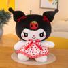 Cute Cartoon Kuromi Hello Kitty My Melody Cinnamoroll Pillow Plush Toys Plushie Keychain Stuffed Doll for Kids Christmas Gifts