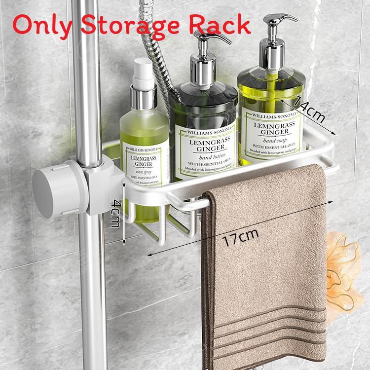 Bathroom Storage Organizer With Oxidized Aluminum Shelves For Modern Home Use