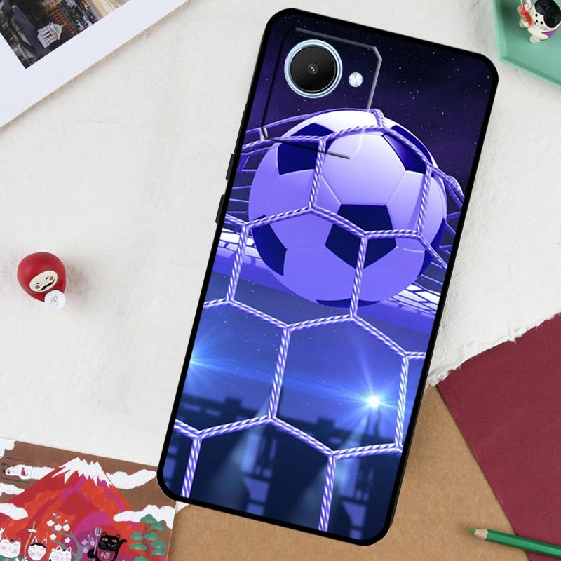 Football For Realme 13 Pro Plus 14 12 10 11 GT 6 5 6T GT7 Pro C51 C21Y C25S C75 C67 C61 C53 C55 Case