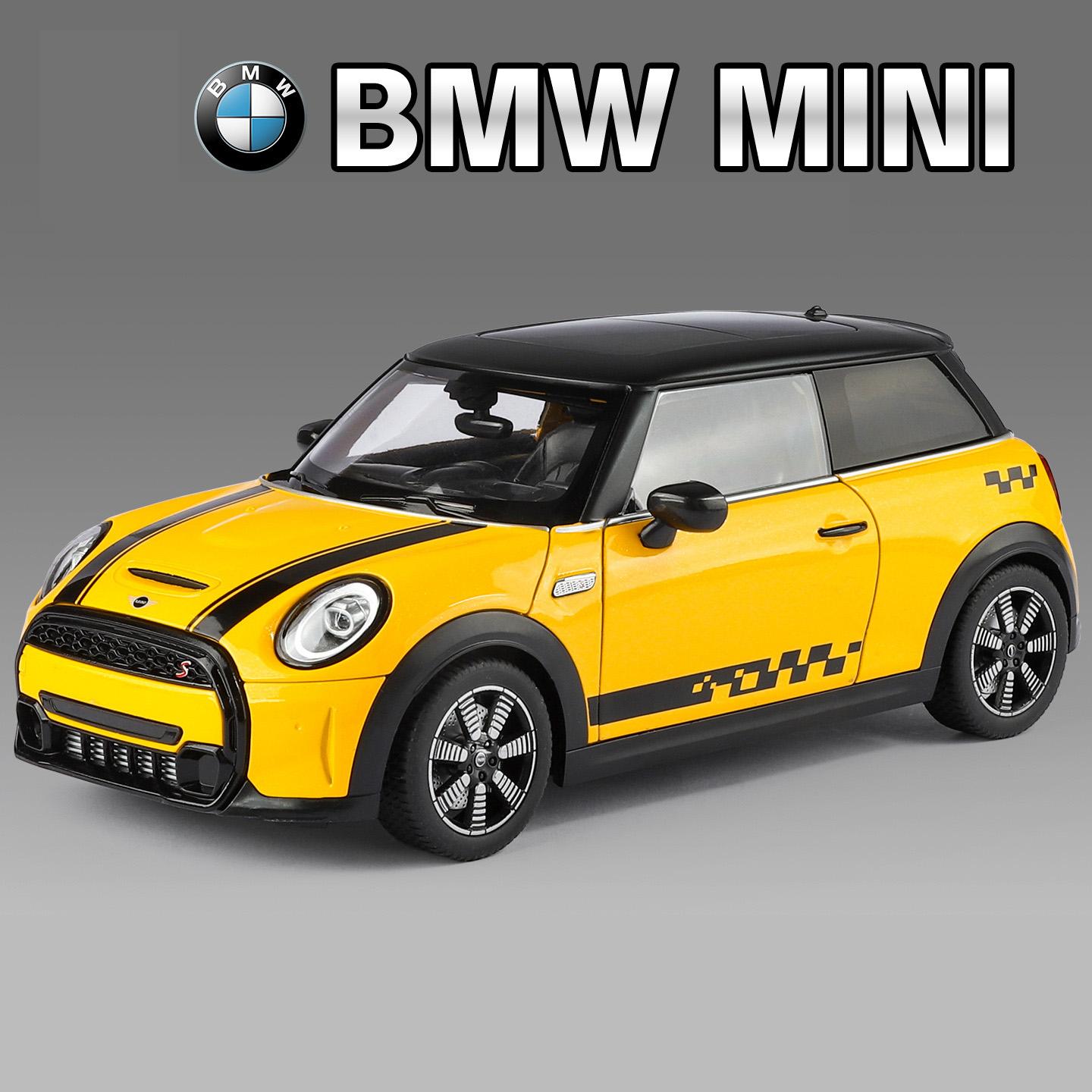 

1/18 Mini Cooper S F56 Countryman Alloy Car Model Diecasts Metal Classic Vehicles Car Model Simulation Collection Kids Toys Gift жовтий