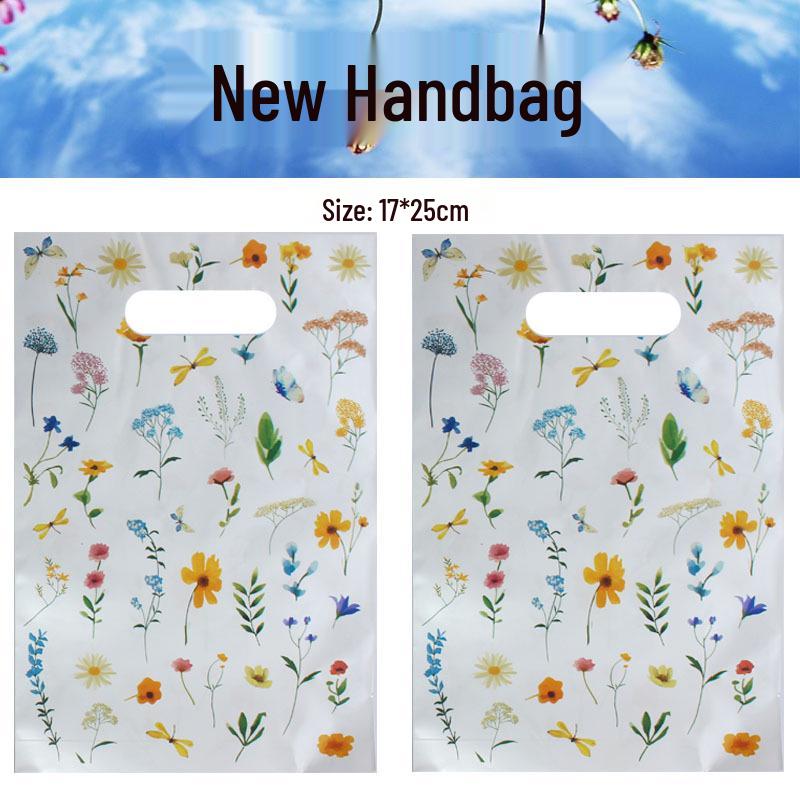 Wildflower Tote Bag: Biscuit & Candy Birthday Party Favor Bag with Pearlescent Film Decoration