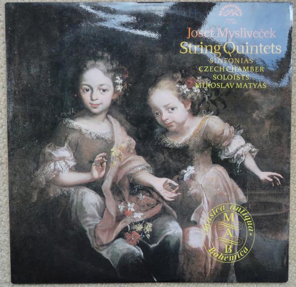 

LP Record JOSEF MYSLIVEEK CZECH CHAMBER SO String Quintets Sinfonias 1101880 Supraphon 1976 Czechoslov Classical Used