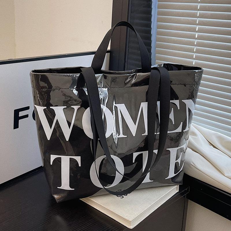 Fashion Messenger Tote Bag Large Capacity Bag Niche Design Spring Simple Personality Shoulder Portable Women's Bag Women
