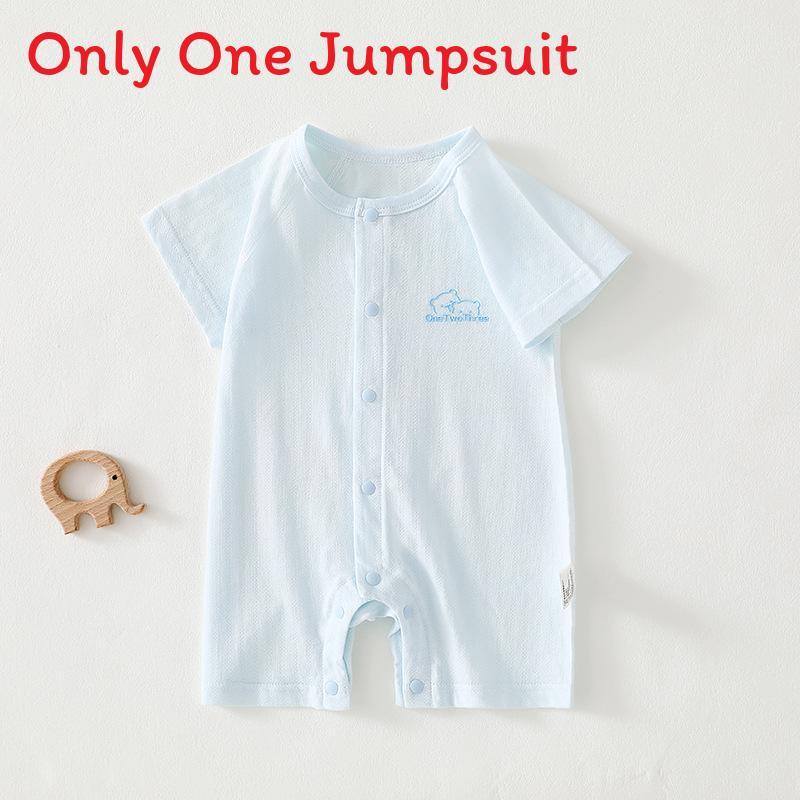 Baby Cotton Romper Summer Lightweight Nobone Antibacterial For Newborns And Toddlers