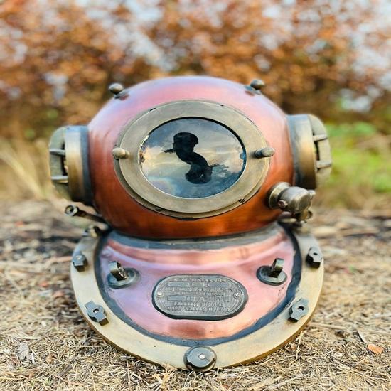 45,72 cm Authentischer Taucherhelm Nautisches Sammlerstück Tiefsee-Dekor Taucherhelm Bestes Geschenk für ihn