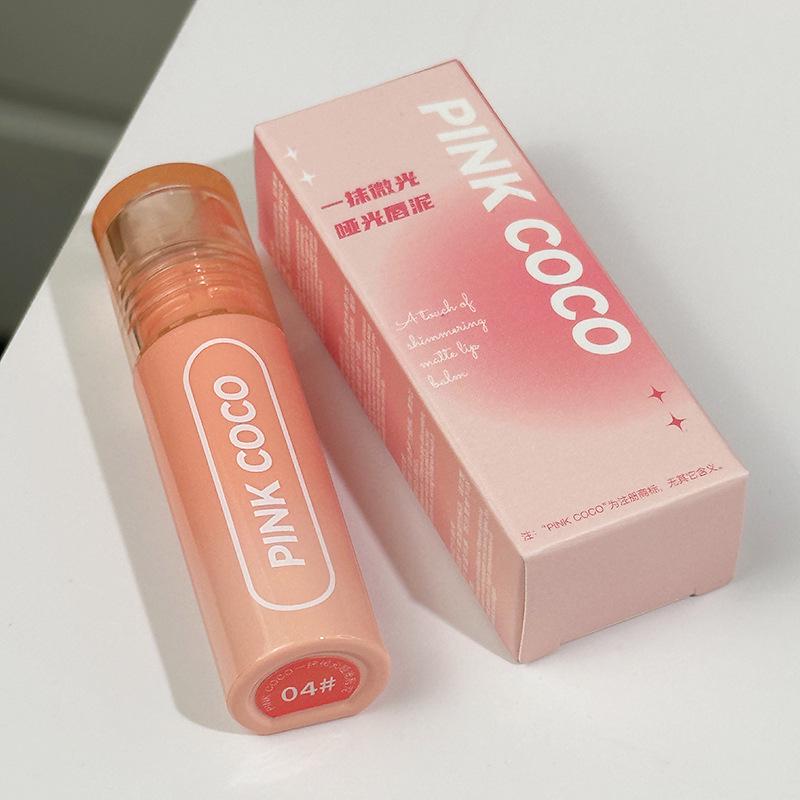 

PINKCOCO Matte Lip Clay - Autumn/Winter Velvety Retro Shimmer Lip Gloss 2g