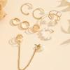 Pearl Tassel Chain Ear Clip Set for Women - Creative Punk Style Luxury Earrings Accessory