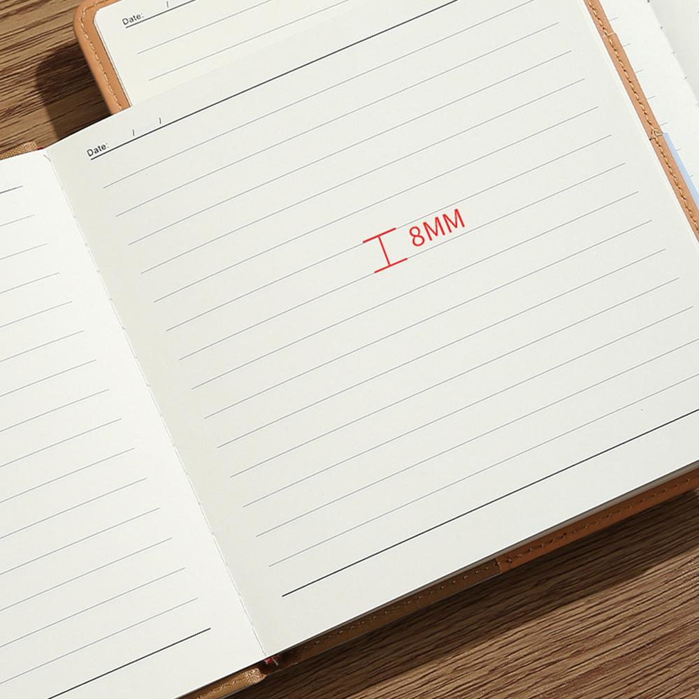 (Logo Can Be Engraved) Square Pocket Notebook, Buckle Notepad, Blank/lined/grid Inner Pages, Leather Business Ledger, Student Memo