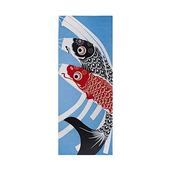 Sarasa Seasonal Tenugui - Shikisai Fu - Made in Japan sy-59 (May - Carp Streamers)