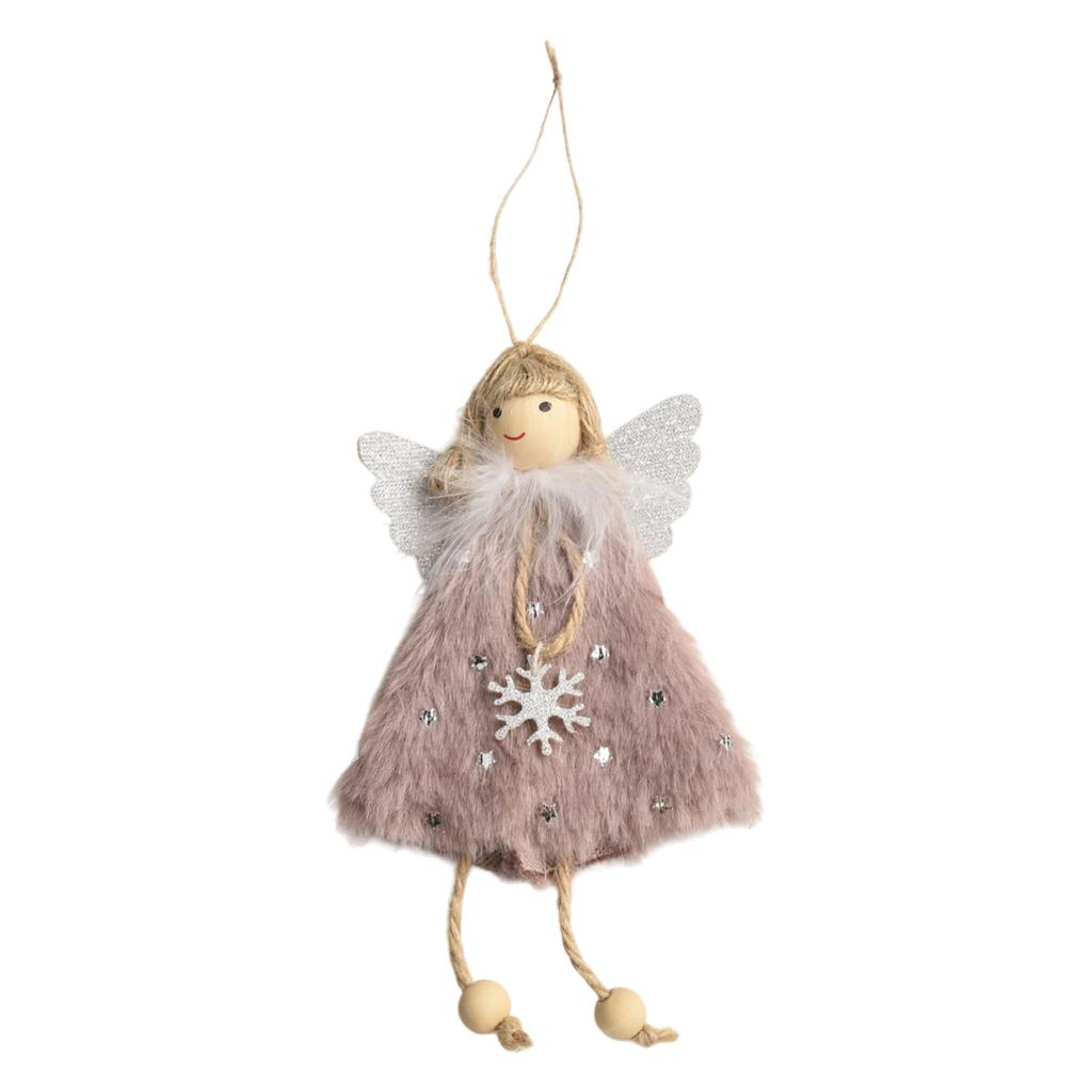 Christmas Angel Doll Pendant Xmas Tree Hanging Plush Table Decor Party Ornaments For Home Ornaments/Christmas Table Decorations